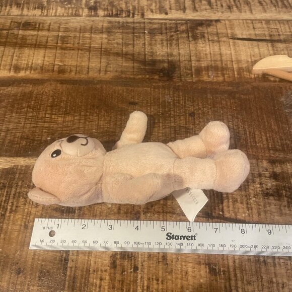 Build A Bear Zipper Back Tan Teddy Bear 7" Stuffed Plush Spin Master - Picture 6 of 7